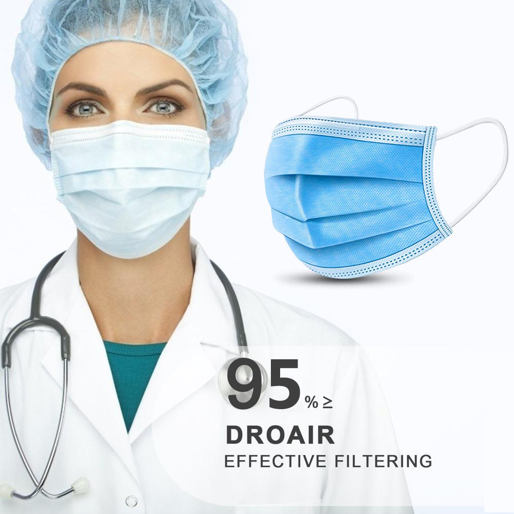 CE/ FDA IIR Level Disposable 3Ply Medical Mask Waterproof 3 Ply Medical Face Mask