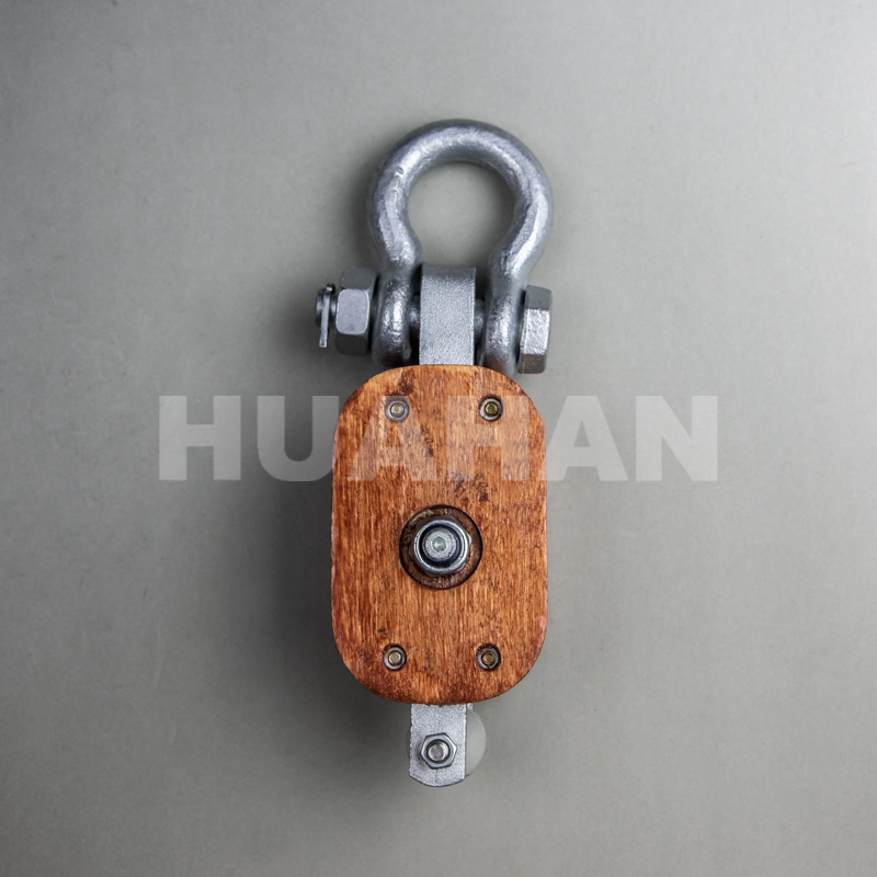 Regular Wood Block, Single Wheel With Shackle Introduce