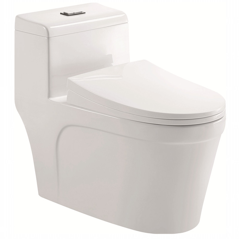 Super-swirling siphonic one piece toilet