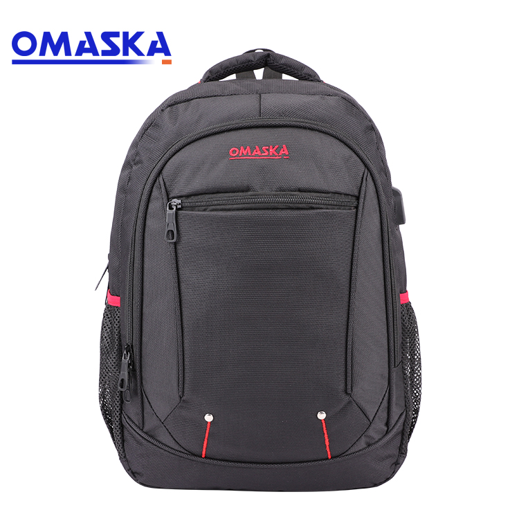 backpack backpack backpack backpack backpack backpack 2020 New Design OMASKA Factory Cheap 1680D USB Black Business School Student Travel Laptop Backpack Bag