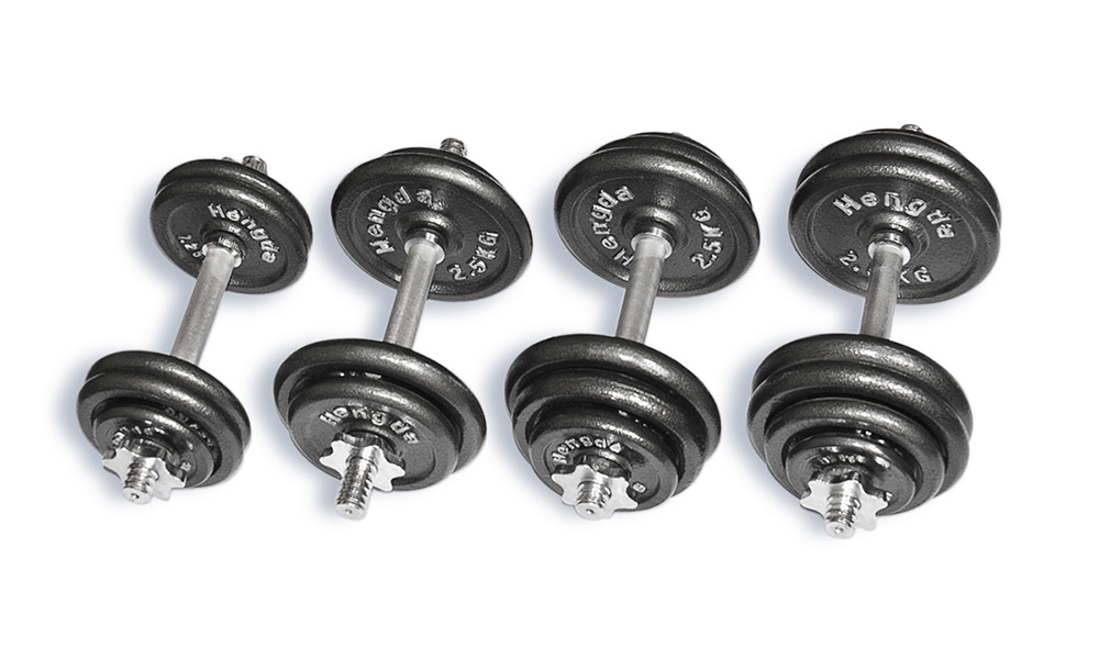 Stoving varnish dumbbell