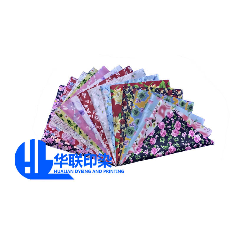 Satin Print Fabric Check Print Flower Print