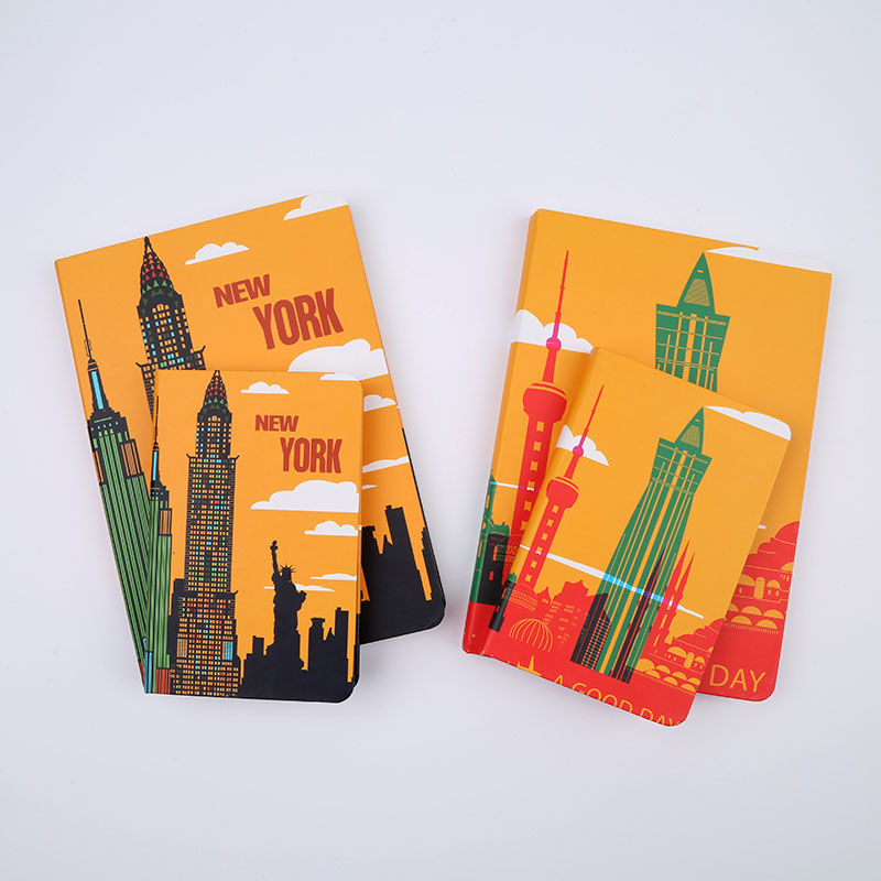 WANSHIFA 2021 Creative Design Color Printed Hard Cover Notebook