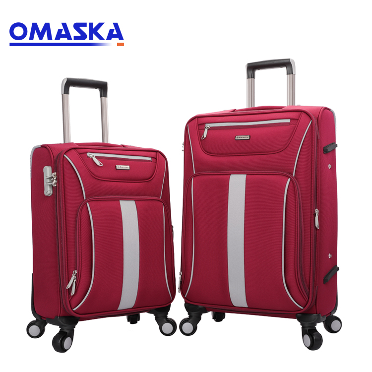 New Design OMASKA Hit Matching Color Nylon Material 20 24 28inch 3 pcs Set Travel Bag Suitcase Trolley For Luggage