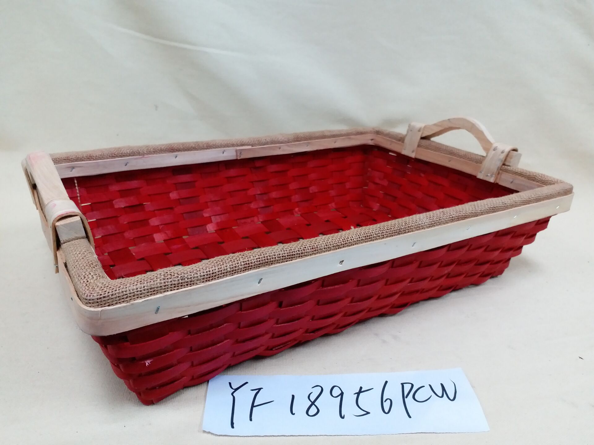 Gushi Yufeng handmade woven basket rectangle wicker tray gift basket gift packing basket fruit basket Christmas basket tray