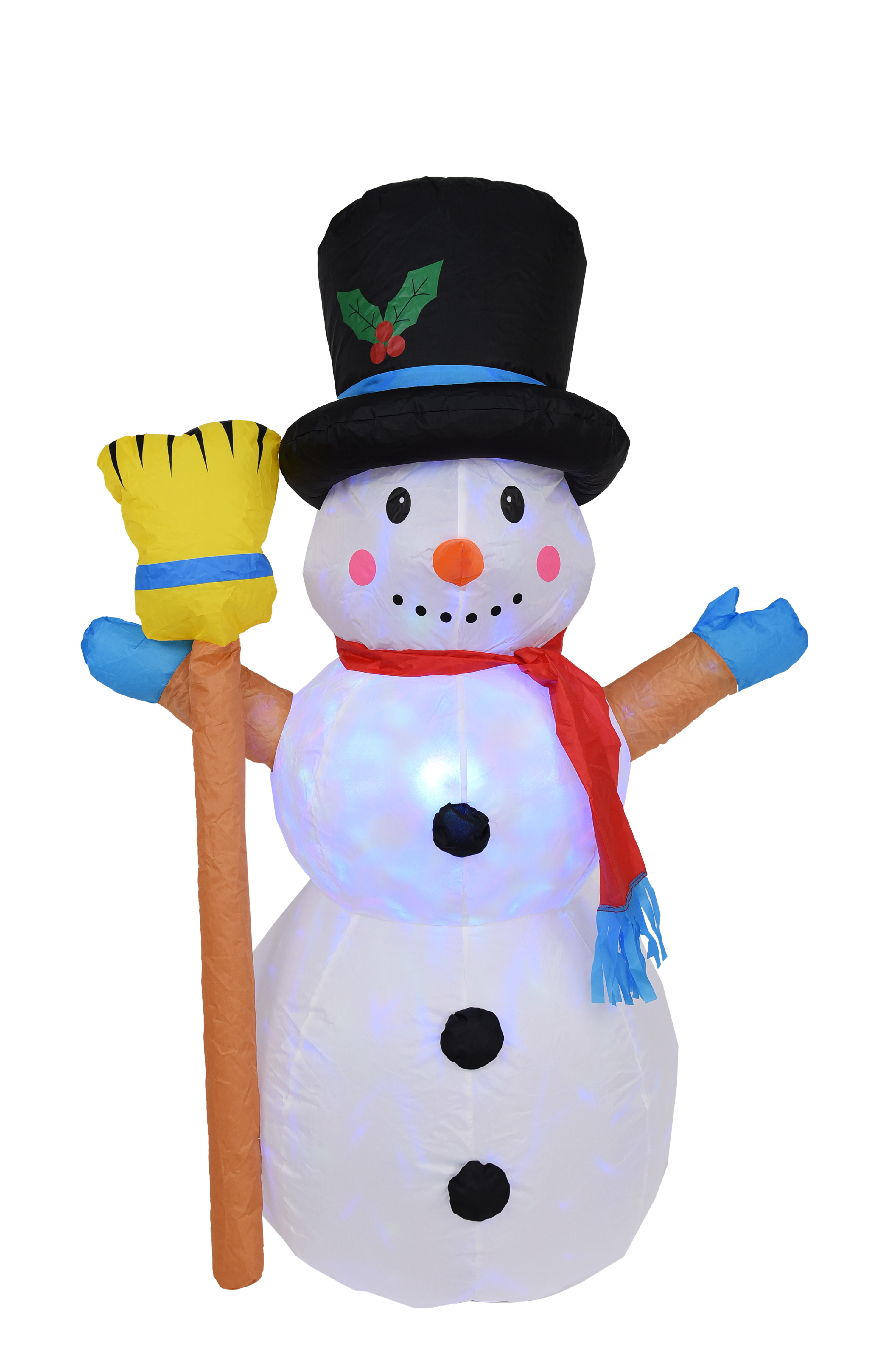 120cm snowman with colorful lights