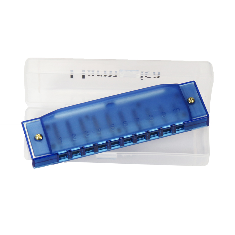 10 hole PP plastic colourful toy harmonica toy musical instrument
