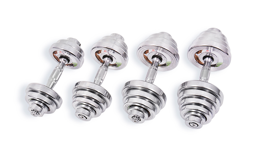 Chrome D-safety dumbbell