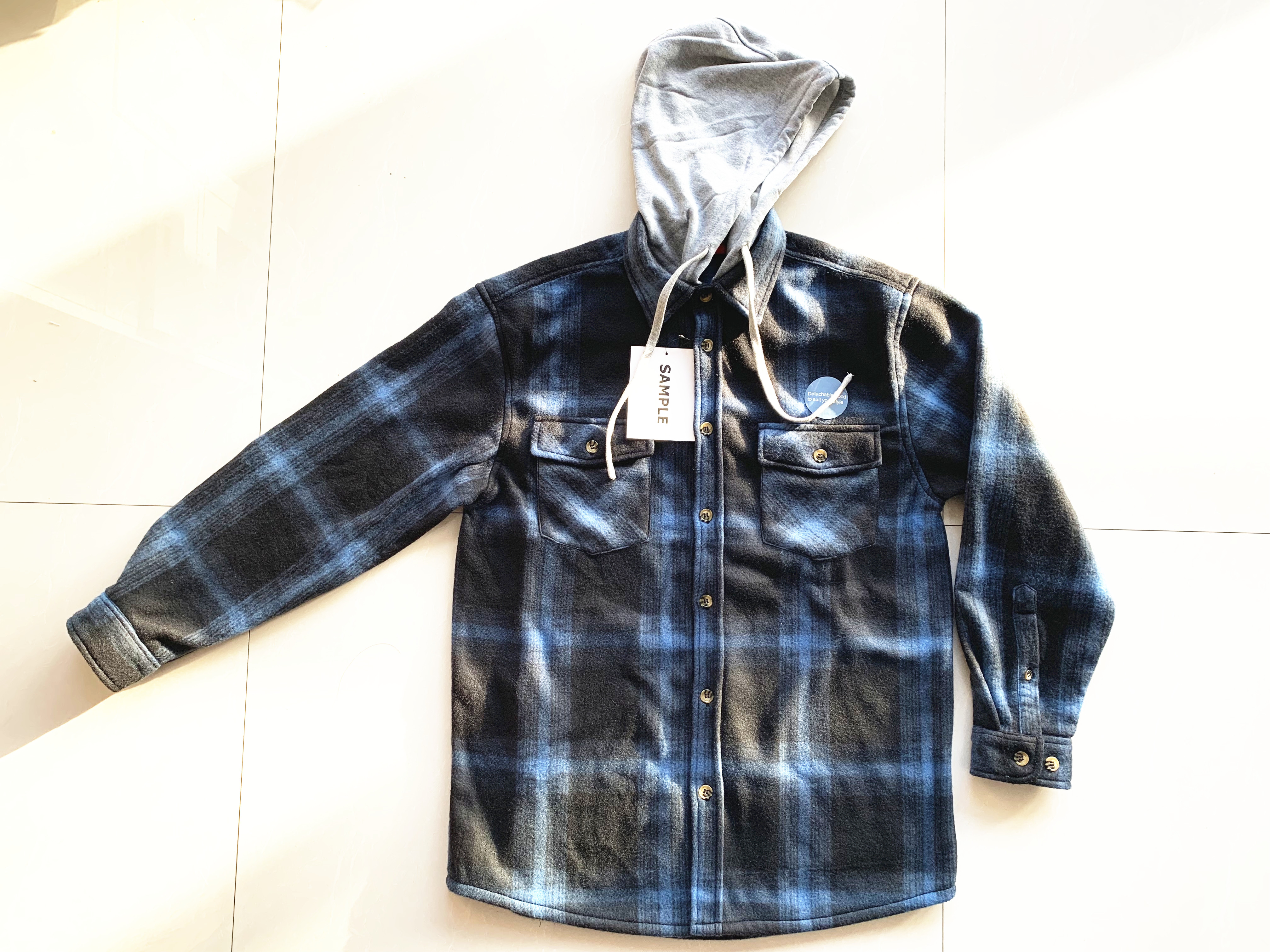 men's shirt with hood