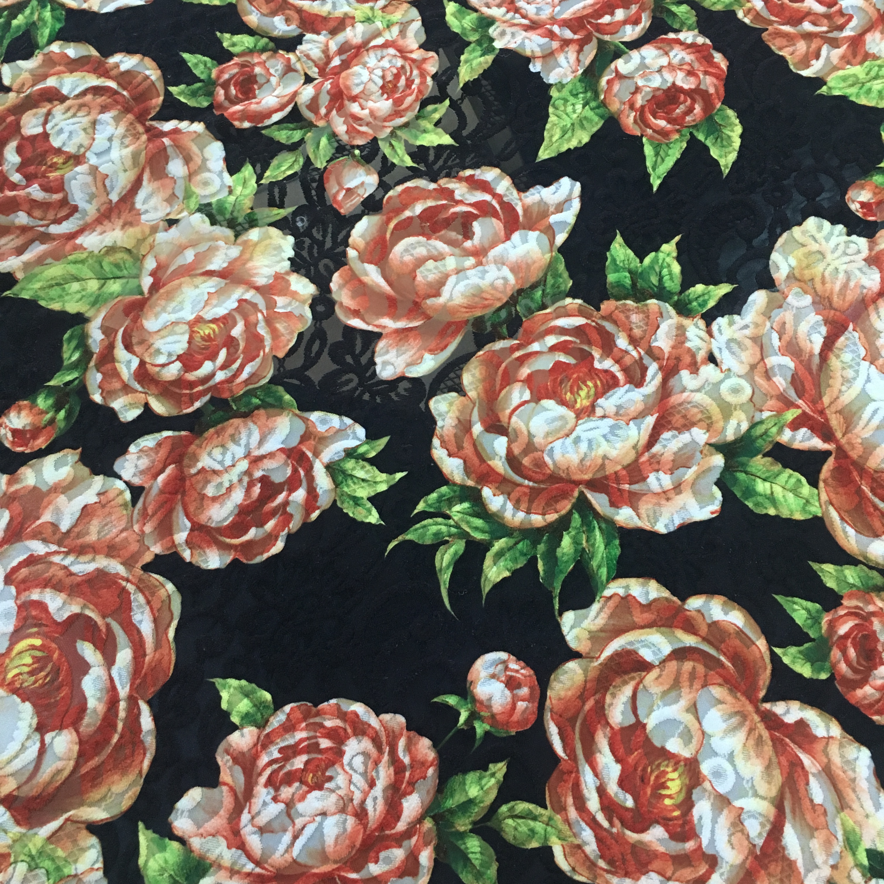 Knitted jacquard cloth