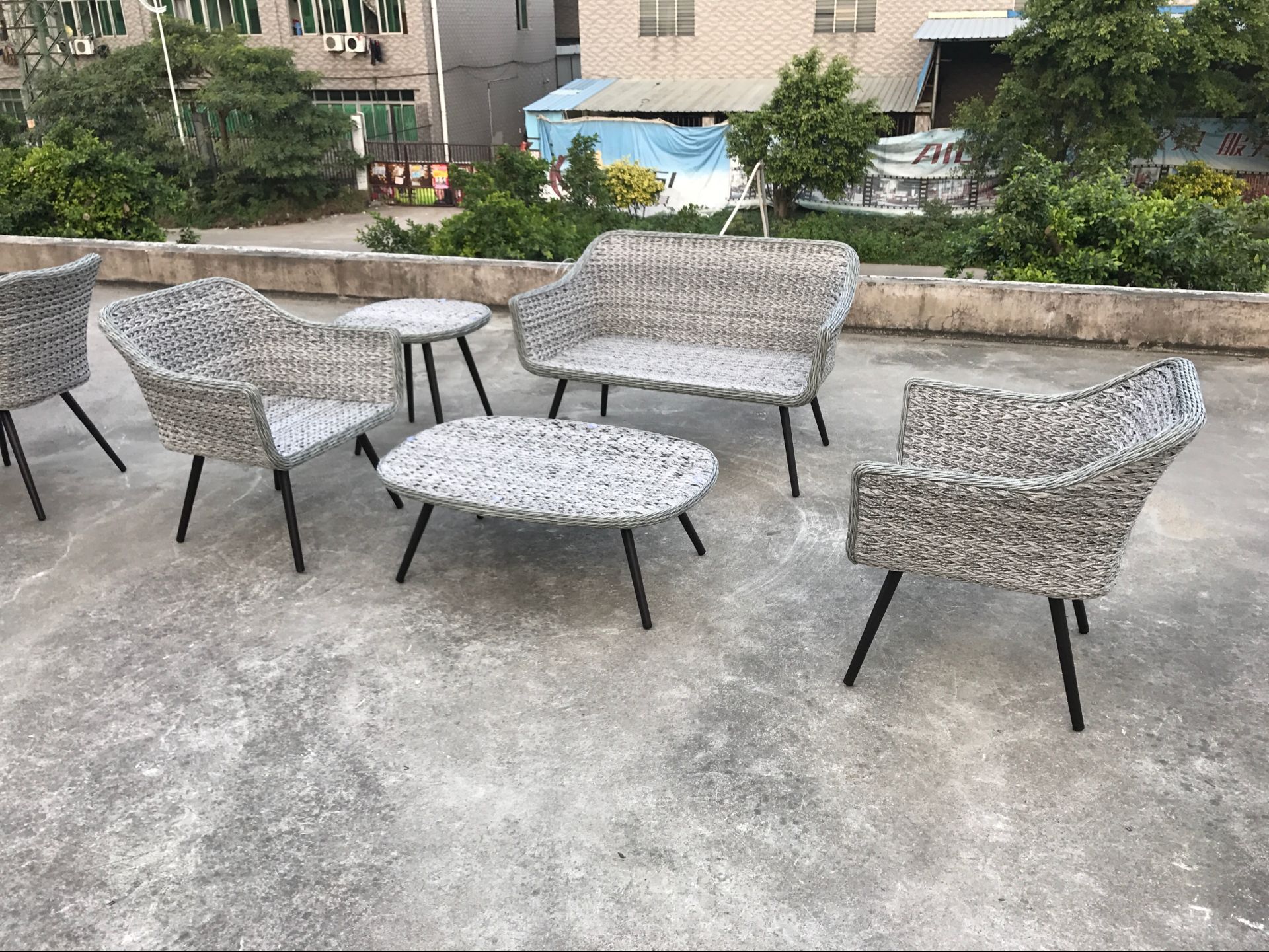 High quality outdoor sofa set aluminiu garden set