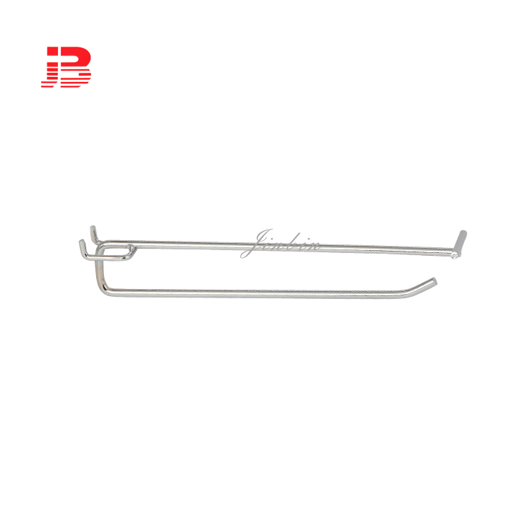 Double wire display hook with tag price holder
