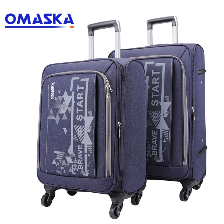 -1 Wholesale omaska high quality carry on custom print travelling soft nylon trolley bag