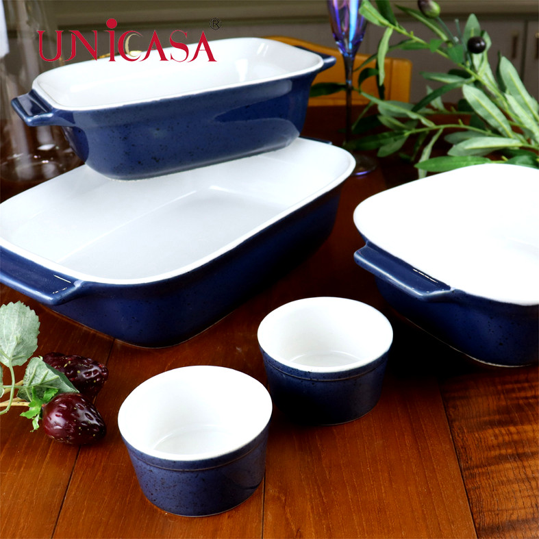 Ceramic bakeware set stoneware baking dishes dutch oven rectangular baker pie dish loaf pan oval baker square baker ramekin