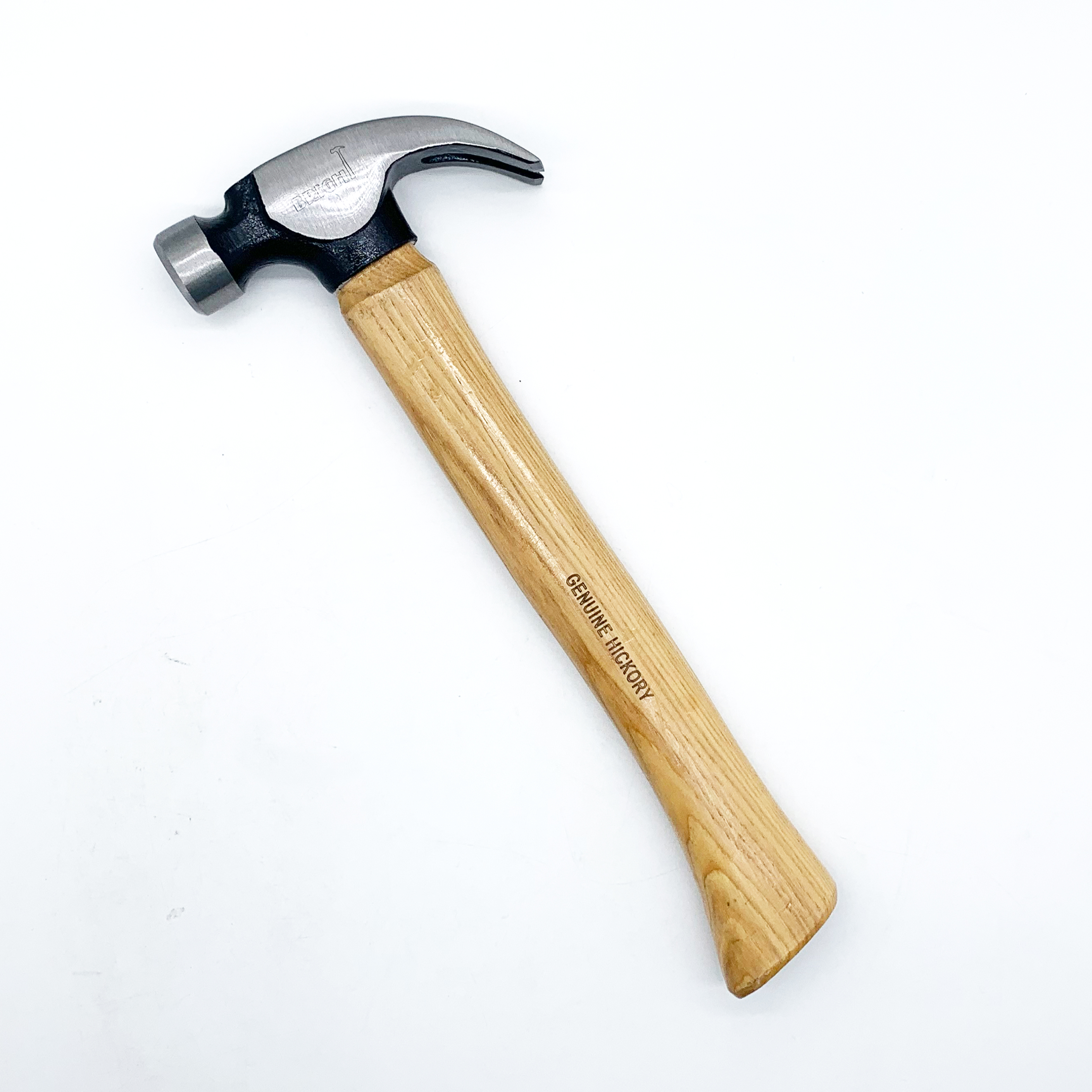 California claw hammer with hickory handle