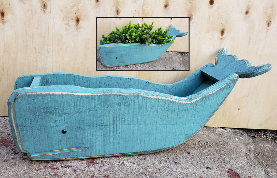 Wdn Whale Planter