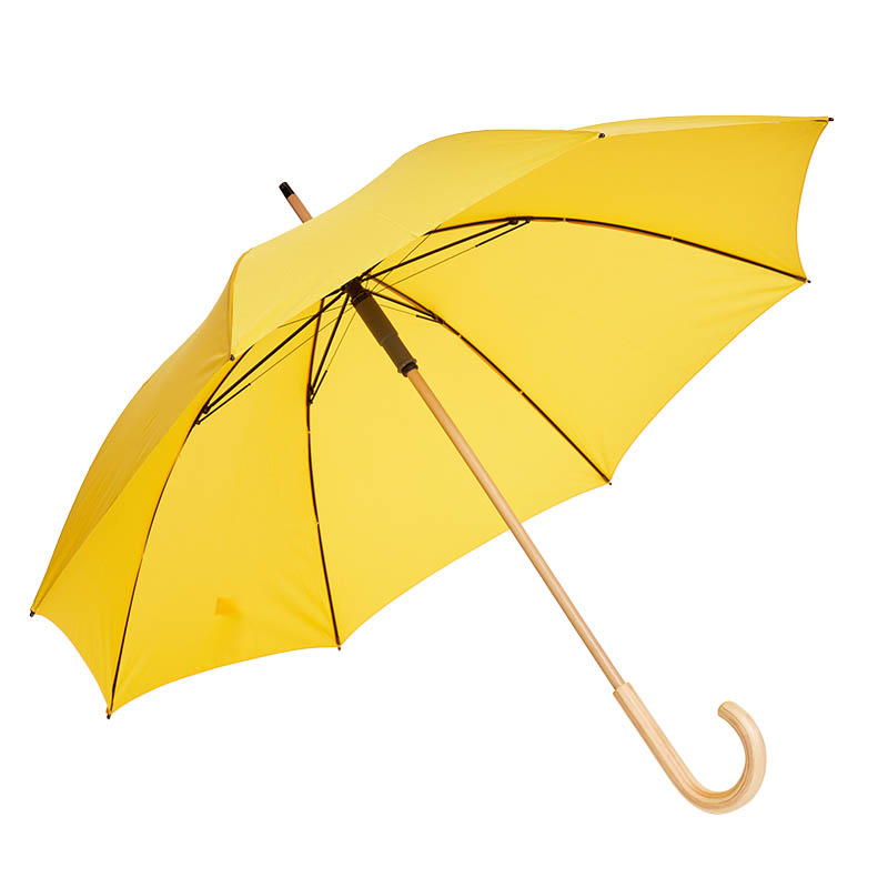 Classic Manual Wooden Shaft Windproof Straight Umbrella