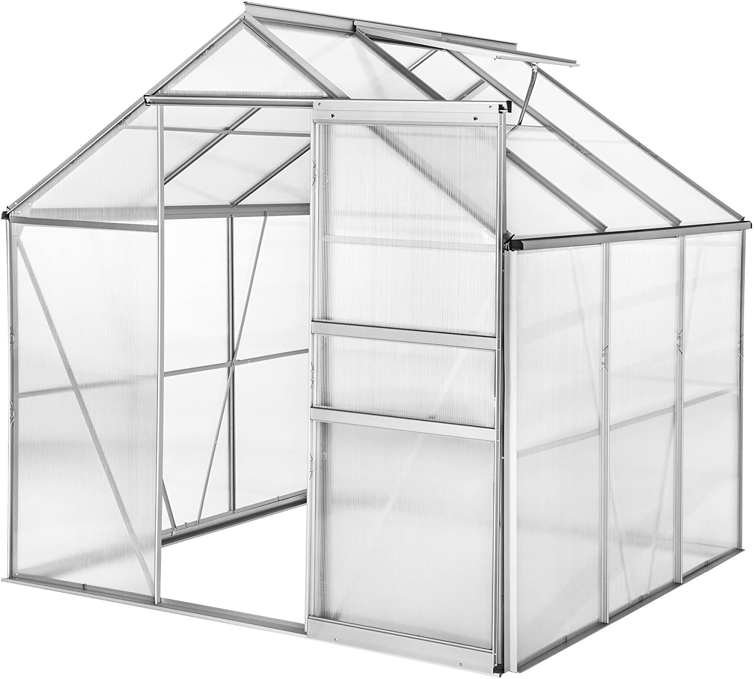 3 Sections Aluminum Greenhouse