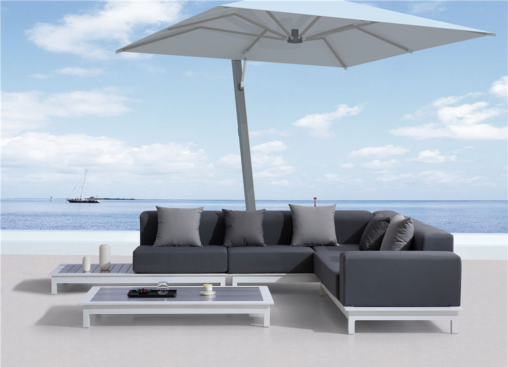 High quality outdoor sofa set aluminiu garden set upholstery sofa