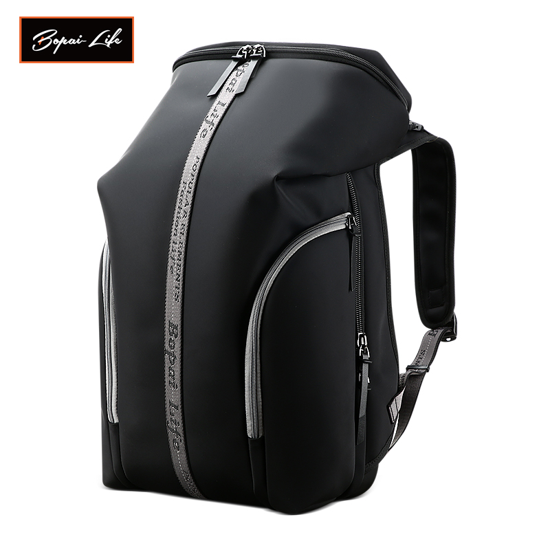 fashion casual daypack water repellent waterproof large capacity backbag backpack travel men leather laptop backpack bag