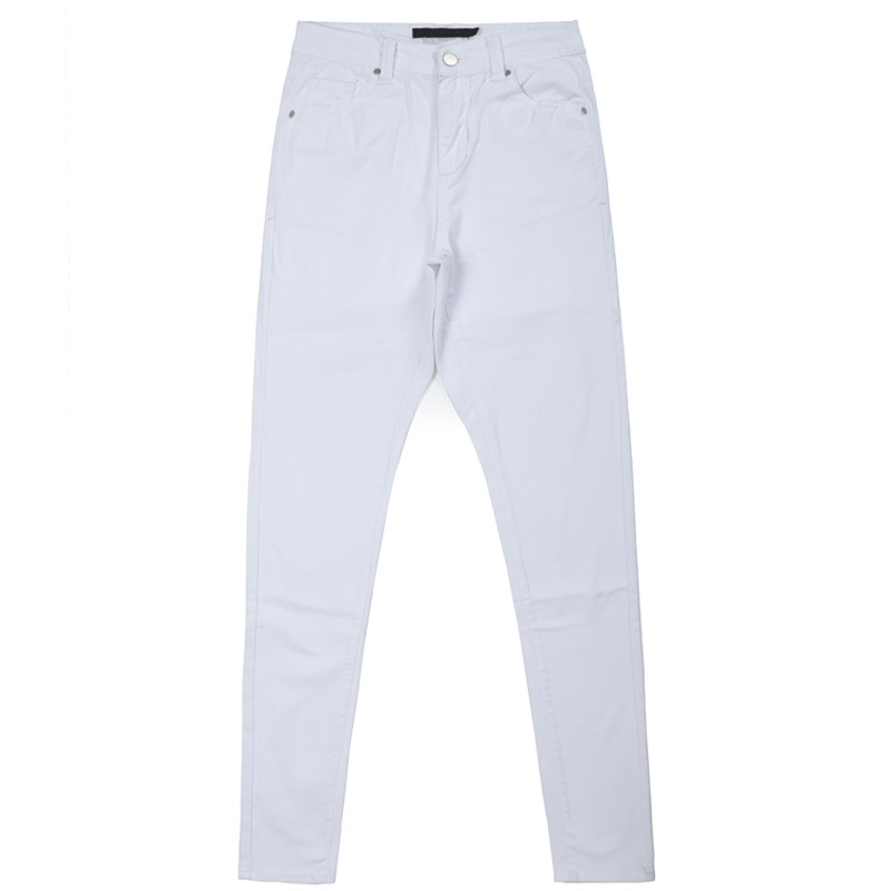 Casual white pencil pants for women G2713