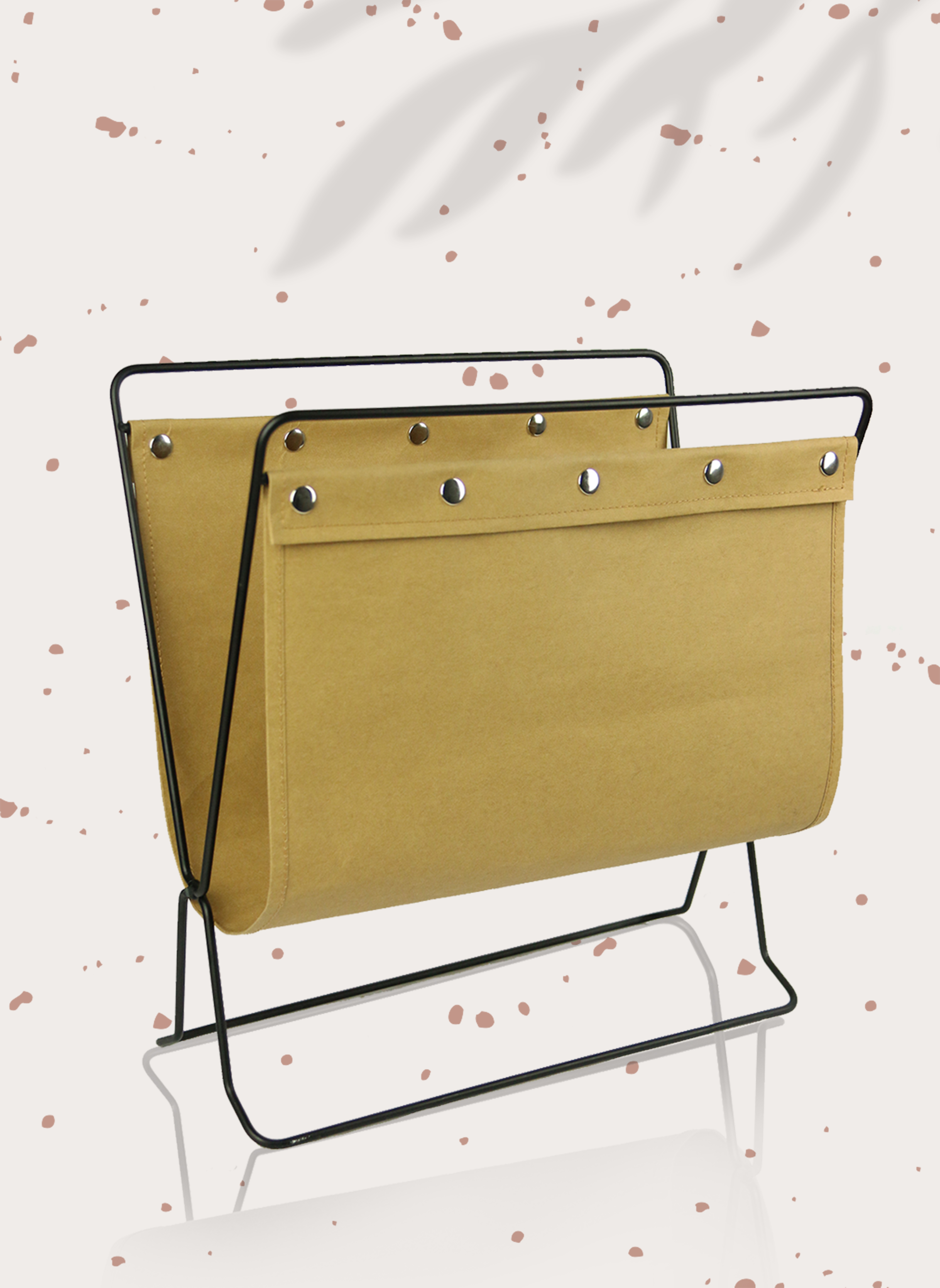 荷物置き 折りたたみMetal Magazine Holder File Holder Handbag