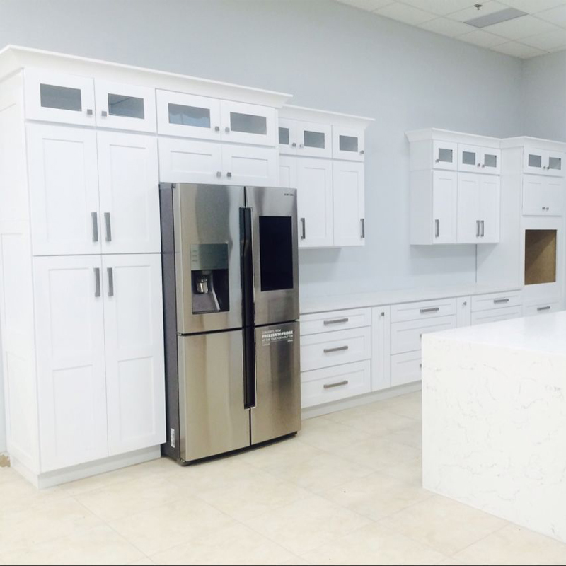 Us Style Frame Solid Wood Kithen Cabinet