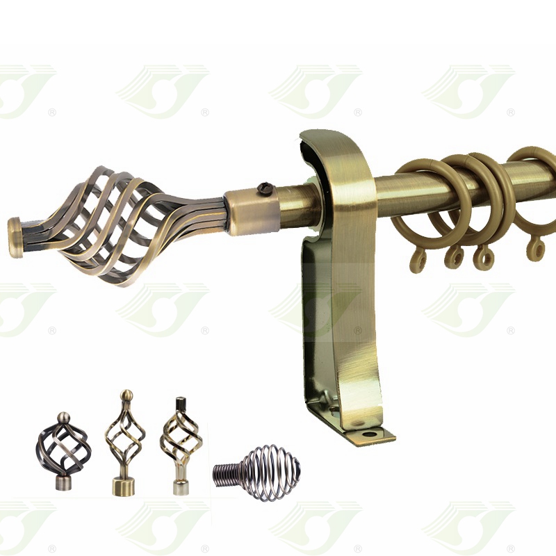 16/19mm extensible curtain rod single and double tringle
