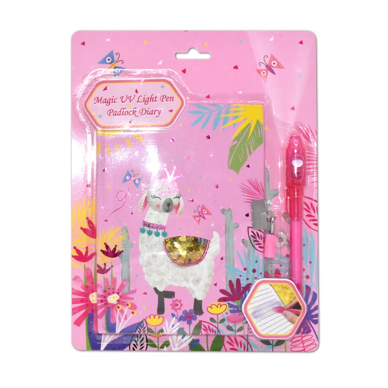 Padlock diary with UV Light Pen