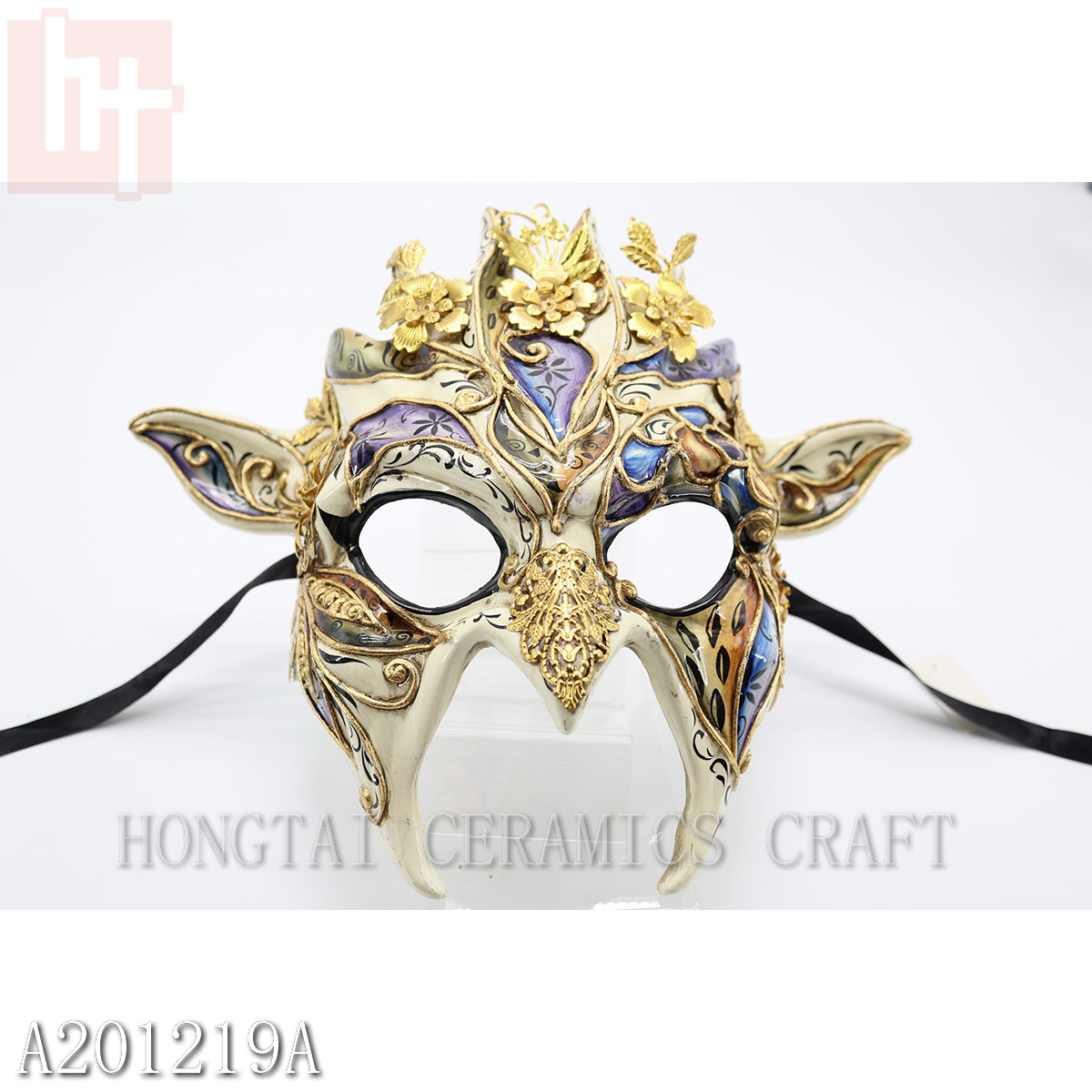 Venetian Style Halloween Devil Mask A201219 2/set