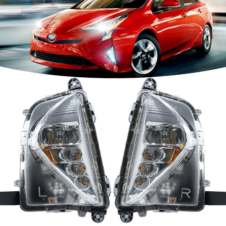 FIT For Toyota Prius 2016-2018 LED Front Bumper Driving Light Daytime Fog Lamp