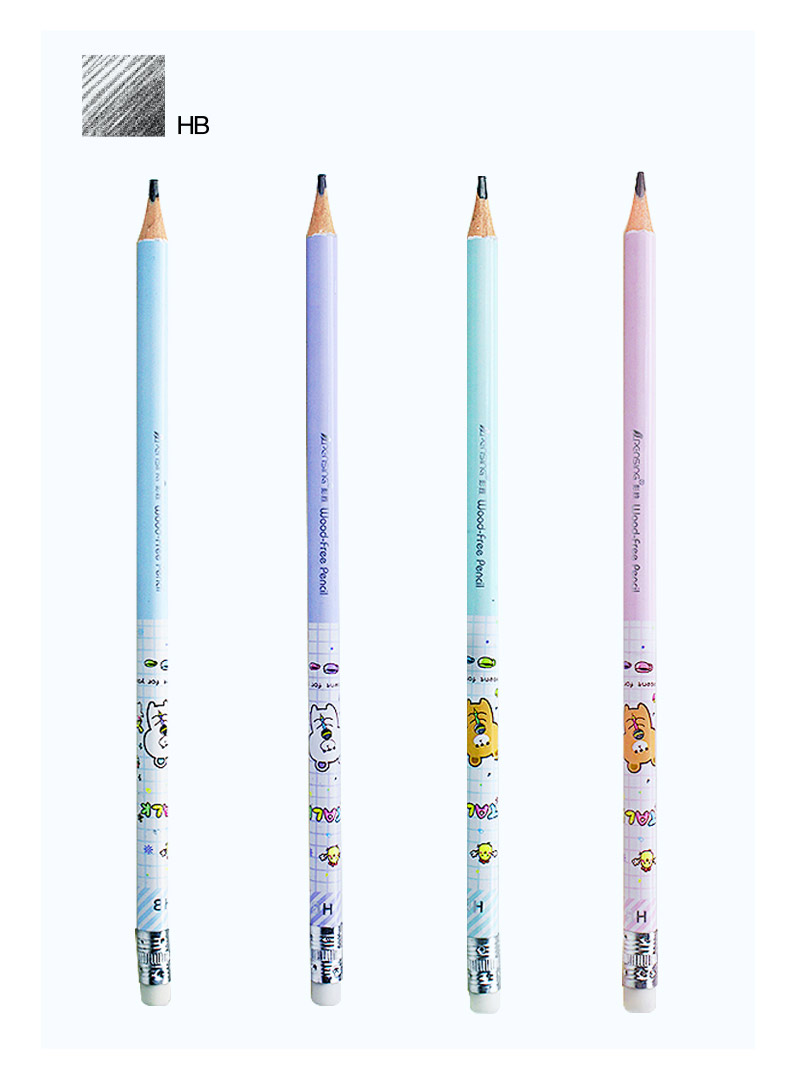 HB pencil with heat transfer film