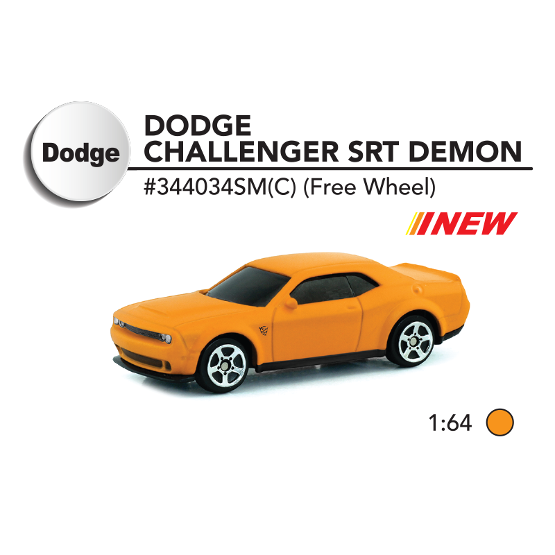 1:64 Junoir collection (Matte Color) - Dodge Challenger SRT Demon 2018