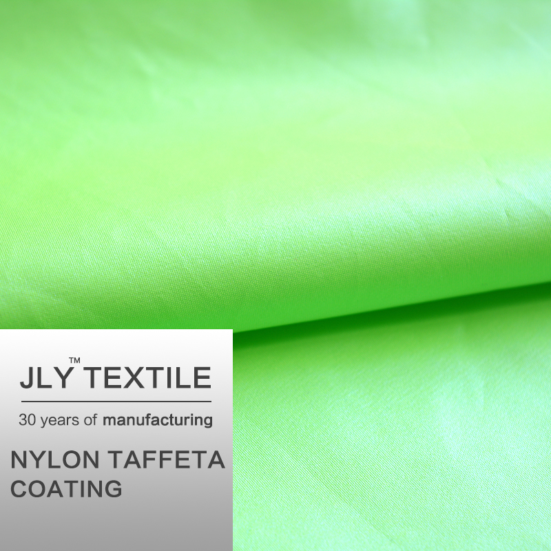 JLY Nylon Taffeta Fabric Green Coating|For Jacket Down Jacket Bag Luggage Cover Product - Water Repellency Dust Proof