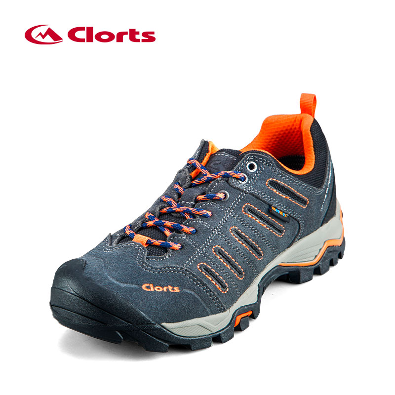 CLORTS Suede Leather Event Waterproof Rubber Outsole Trekking Shoes
