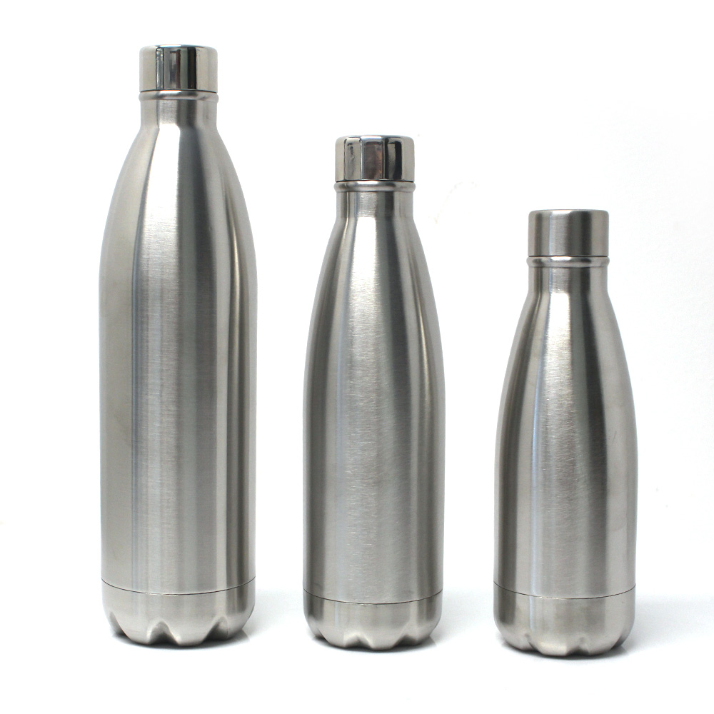 Whole stainlees steel vacuum cola bottle