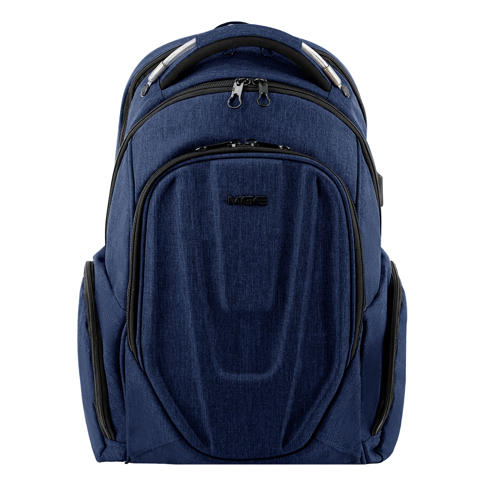 MGE Travel Laptop Backpack Hard shelled 17.3inch Computer backpack Stylish Water-repellent Laptop backpack with RFID Pockets USB Charging PORT for Work/ Business/ College/ Men/ Women