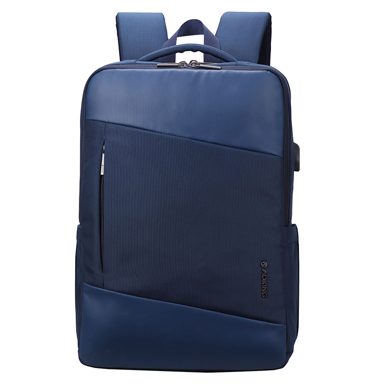 Aoking Men USB Charging Large Capacity Breathable Business Travel Backpack