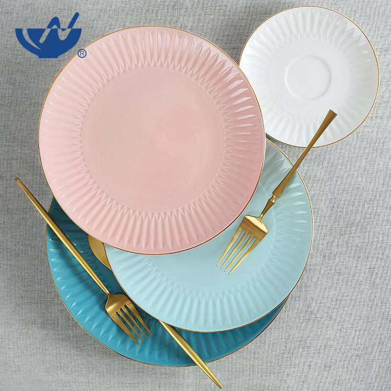 Embossed Round Plate