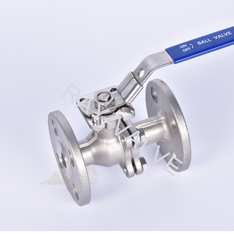 2 piece flanged ball valve 150LB with mounting pad
