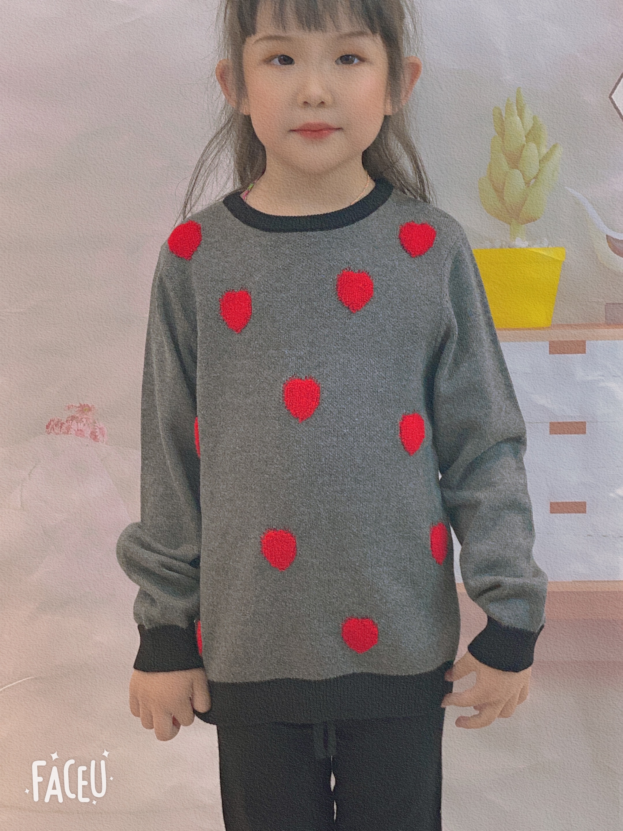 Children's garment Girl's sweater