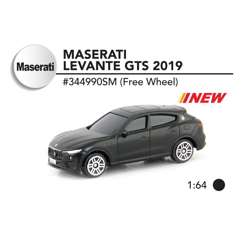 1:64 Junoir collection (Matte Black) - Maserati Levante GTS 2019