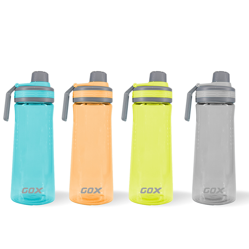 GOX Tritan Water Bottle With Carry Handle BPA Free For Fitness, Outdoor Enthusiasts