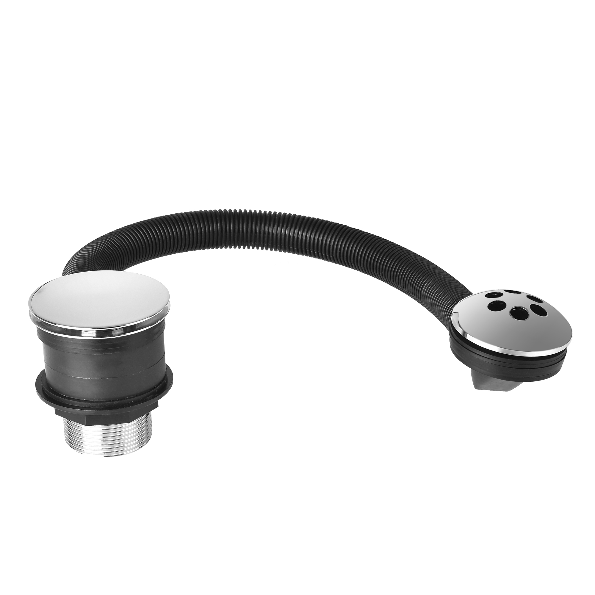 DOZ top seller Chrome Metal Sprung Waste with Overflow EN274