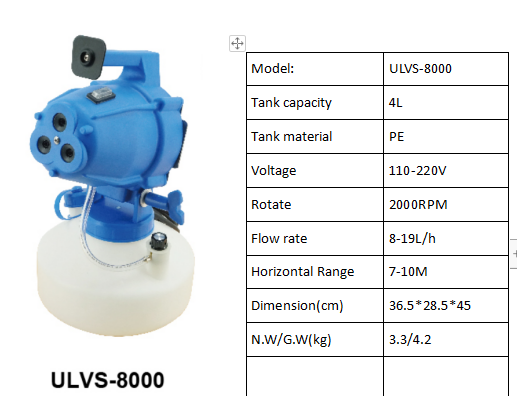 Sprayer Ulvs-8000