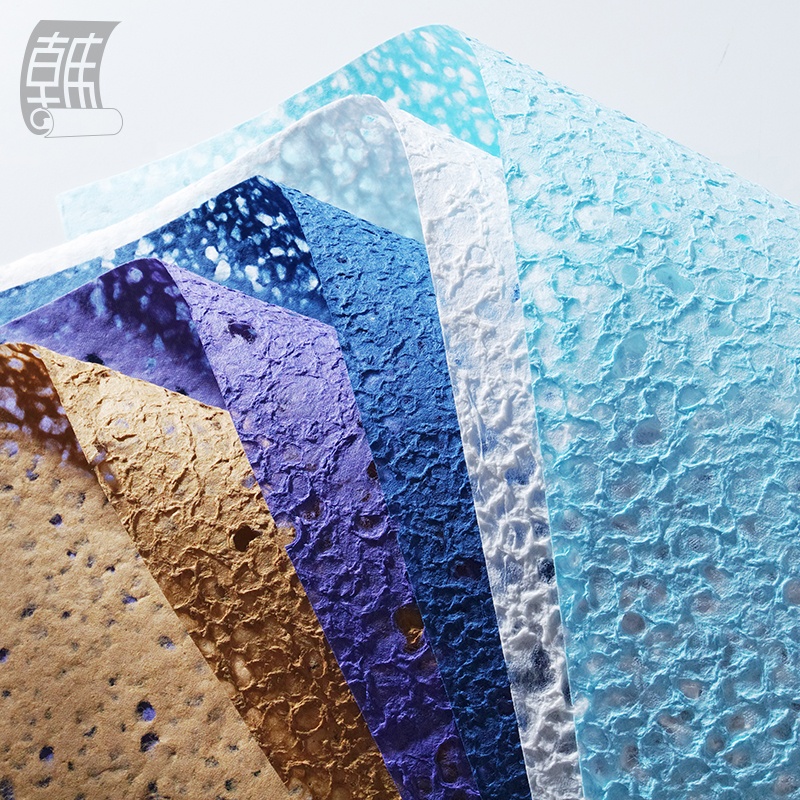 Degradable eco friendly natural mulberry flower wrapping paper
