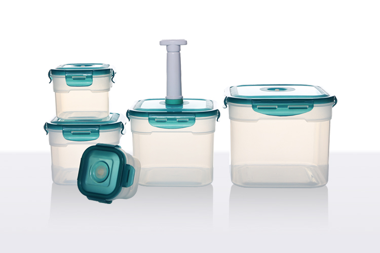 PPVACUUM SERIES Food storage container SET 5—Square