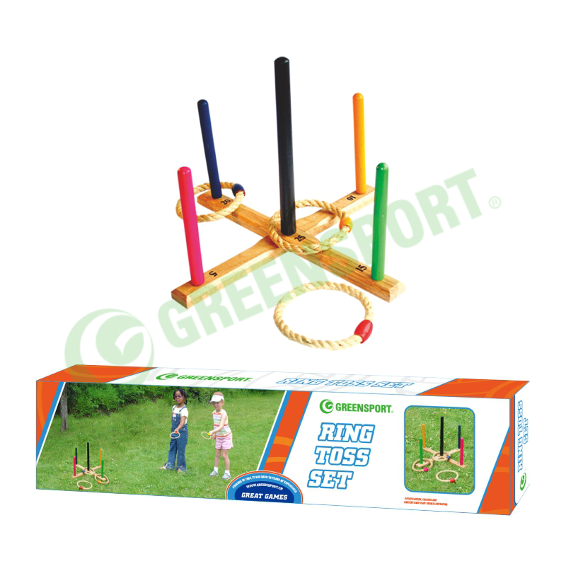 Wooden Ring Toss Set