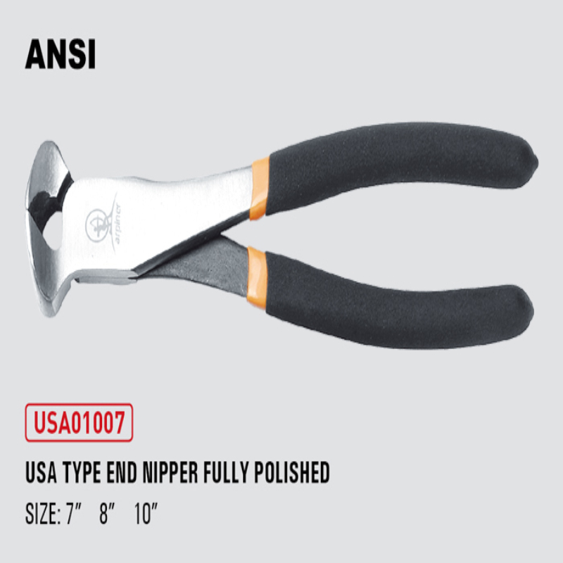 Usa Type End Nipper Pliers Dipped Handle