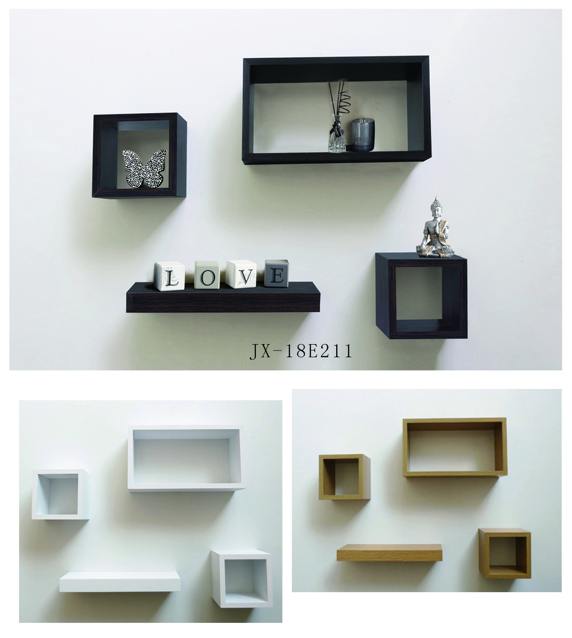 Floating shelf set 4